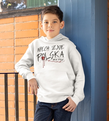 Bluza z kapturem dziecięca NIECH ŻYJE POLSKA